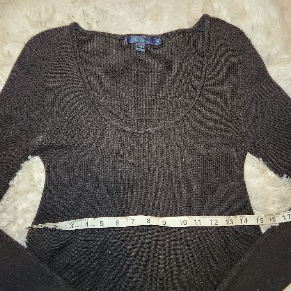 Boden Wool Scoop Neck Long Sleeve Mini Sweater Dress - Picture 6 of 11